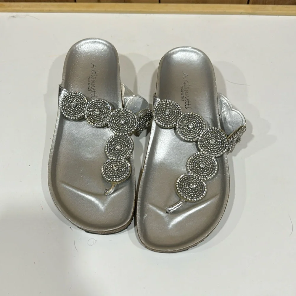 Silver sandals
